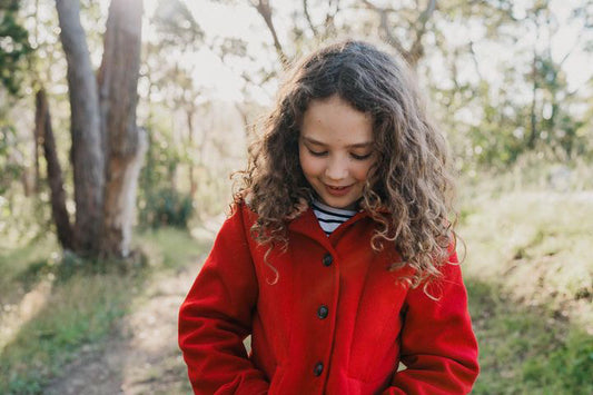 Racing Red, Older Girls Peacoat