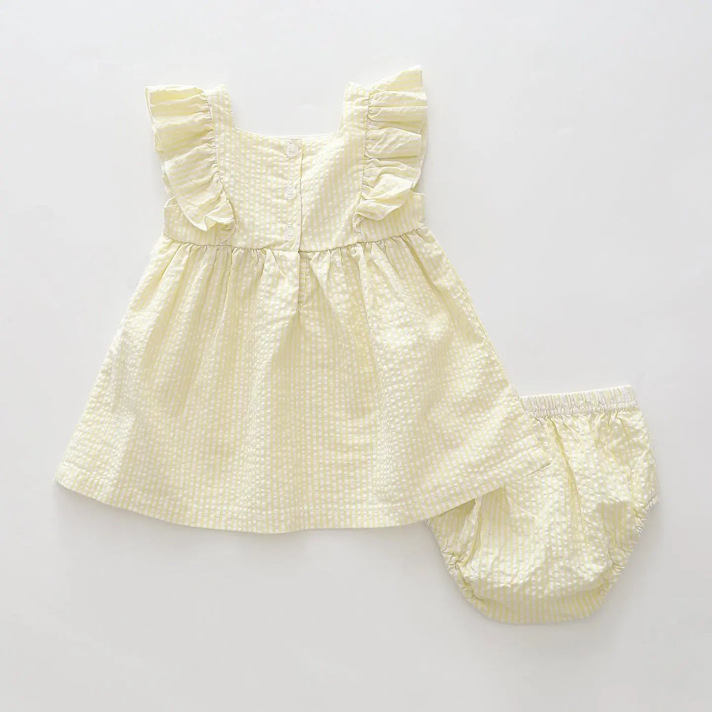 yellow-stripe-bloomers-dress-set Ollies Place