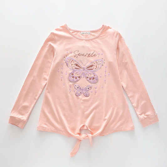Older Girls' Butterfly Sparkle Top