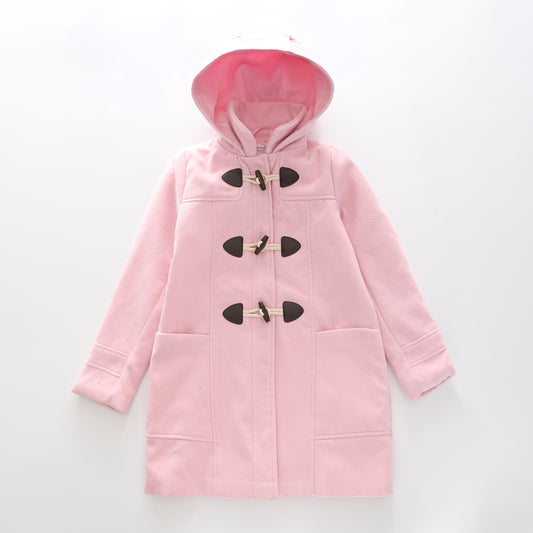 Girls Pink Winter Duffle Coat