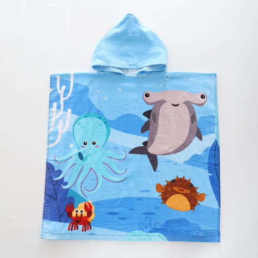Under The Sea Hooded Towel