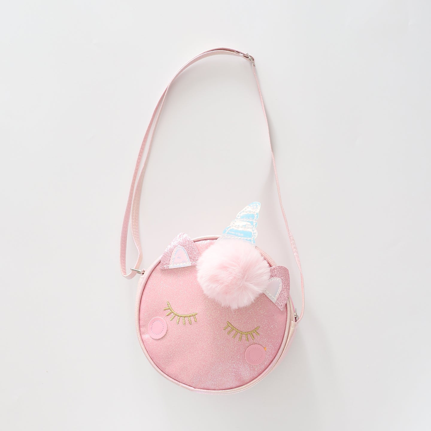 Glittery Pink Unicorn Across Body Bag