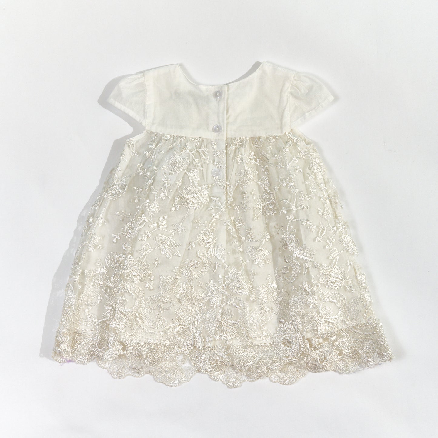 Baby Infant Girl Ivory Dress Lace Formal Dress