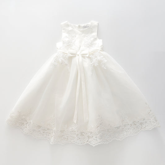 Girls' White Special Occasion Gown