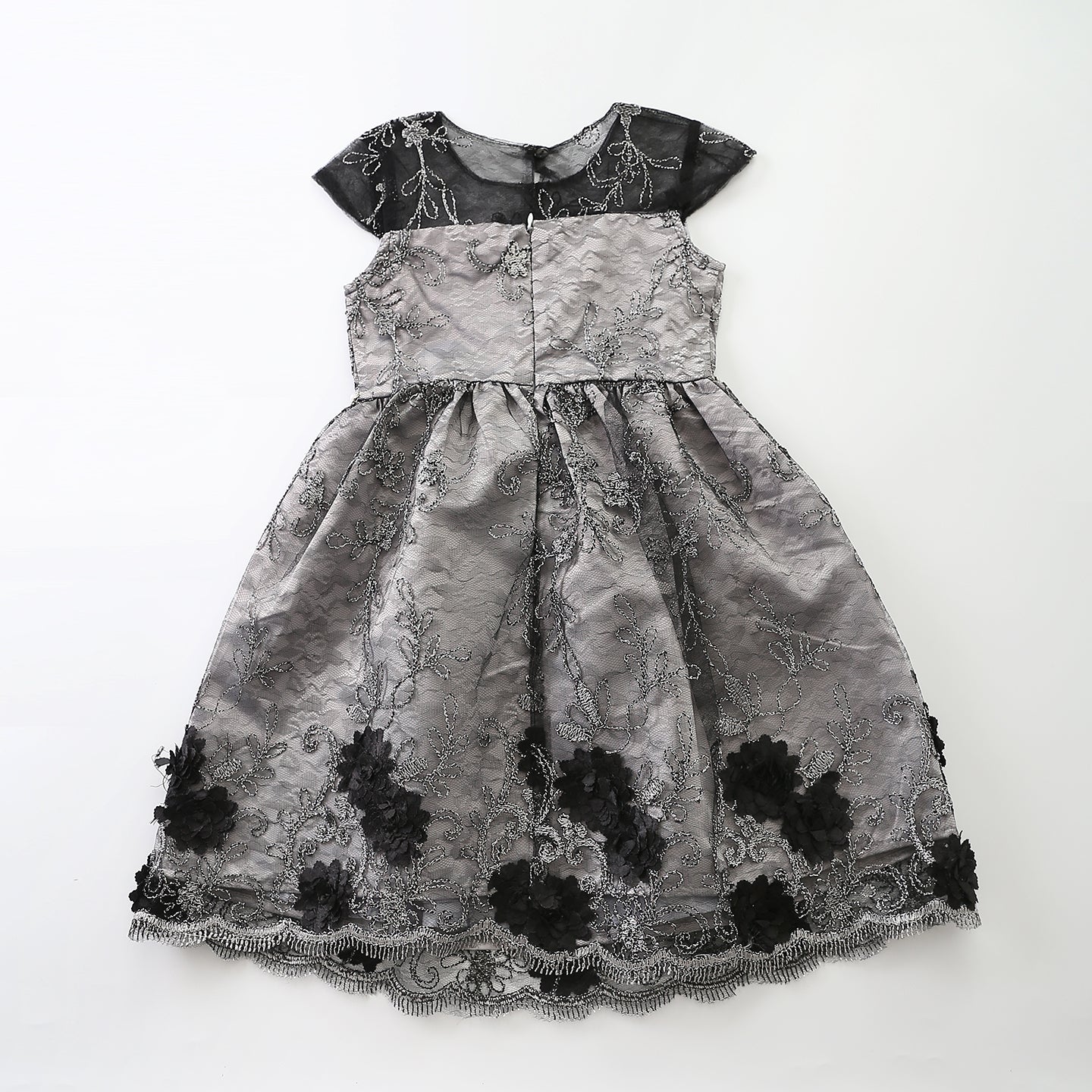 Older Girls Special Occasion Black and White Formal Dress