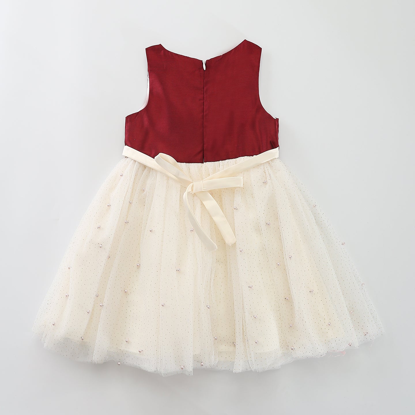 Girls Pretty Tulle Party Dress with Fancy Details
