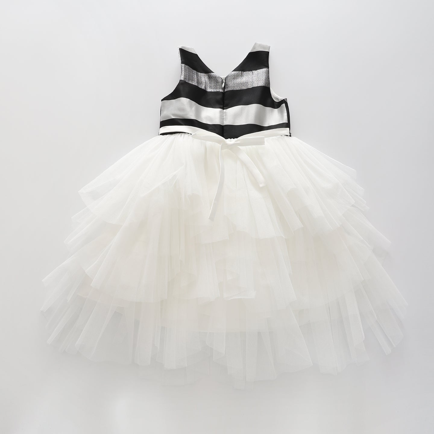 Girls' Black and Silver Party Dress