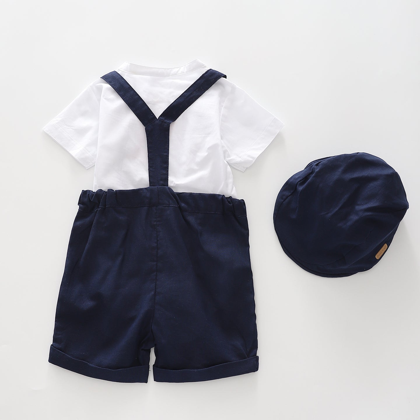 Boy's Navy Blue And White Occasion Set