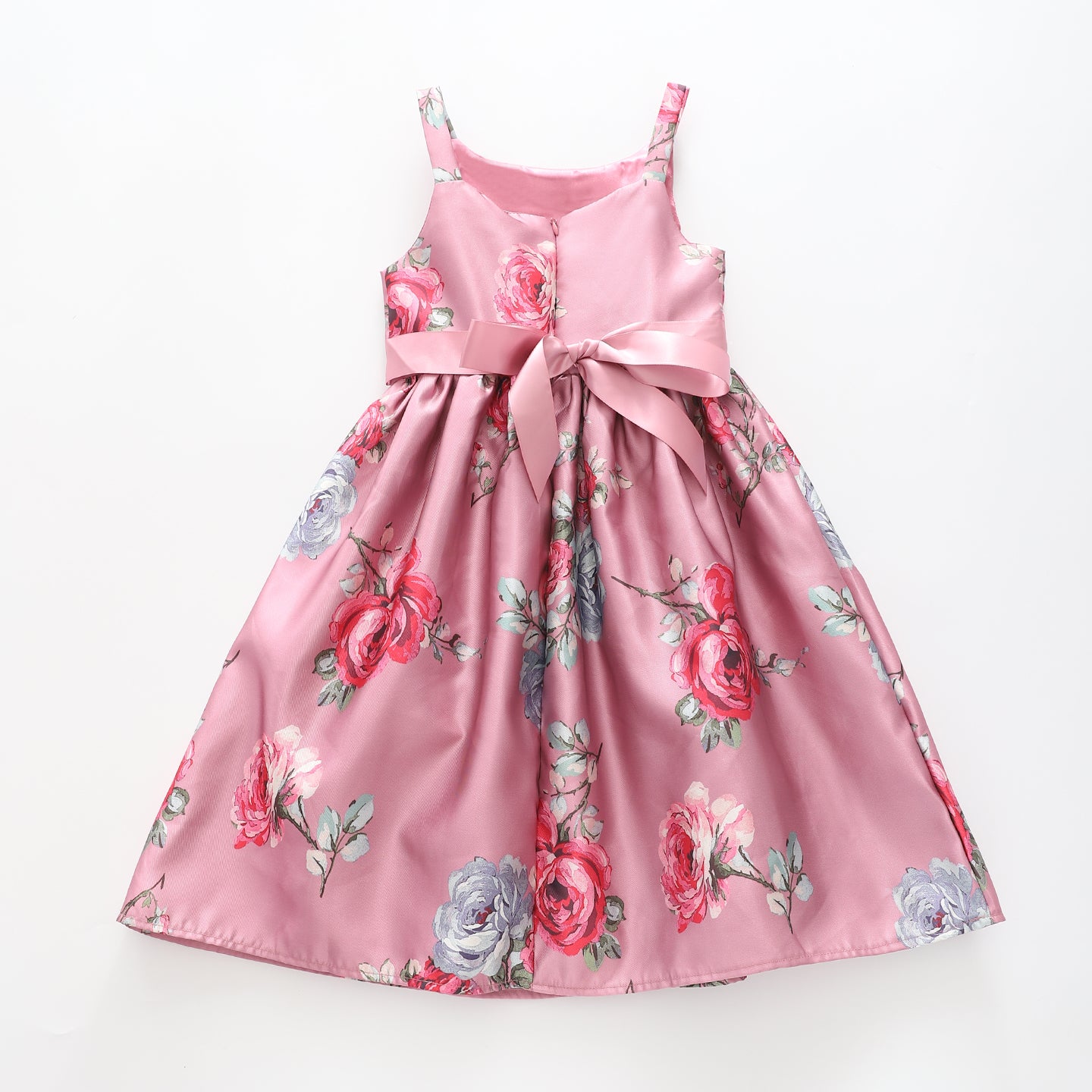 Girl's Dusty Pink Floral Party Dress