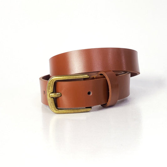 Tan Brown Leather Belt