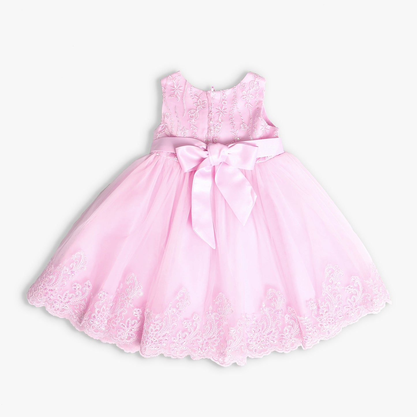 Girls' Pink Tulle Formal Occasion Dress
