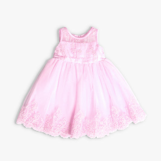 Girls' Pink Tulle Formal Occasion Dress