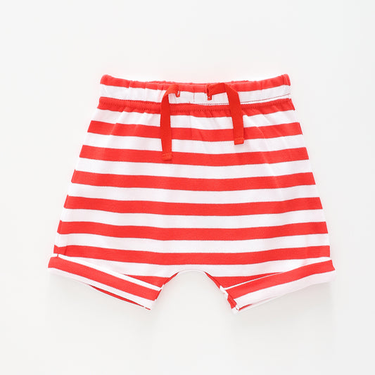 Baby's First Christmas Striped Shorts
