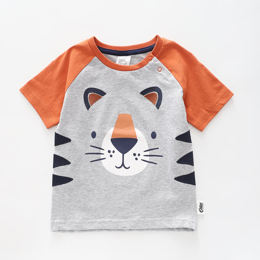 Boys Graphic T-shirt - Into The Wild, Tiger