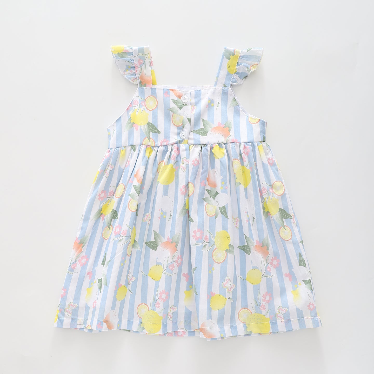 Lemonade Pastel Blue Striped Dress