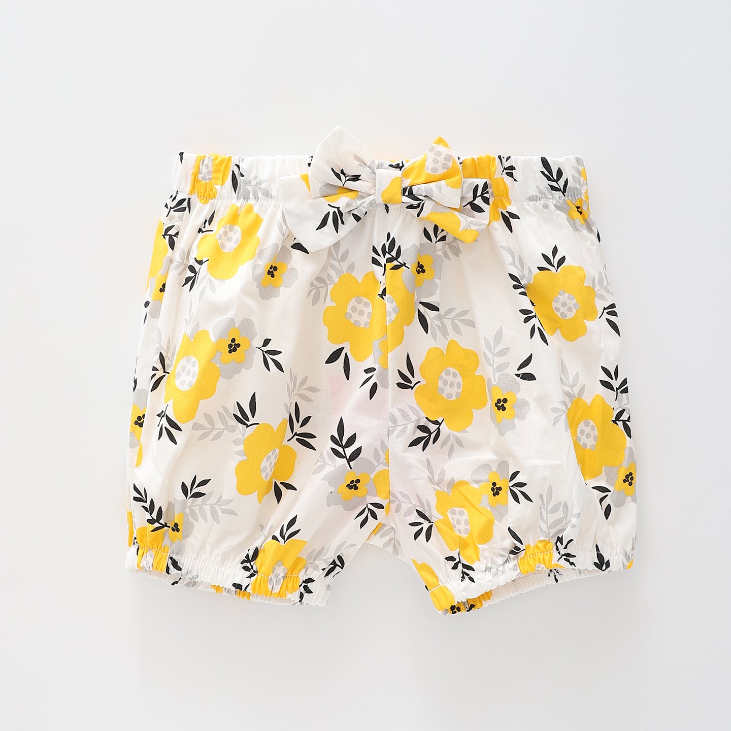 Girl's Golden Floral Shorts