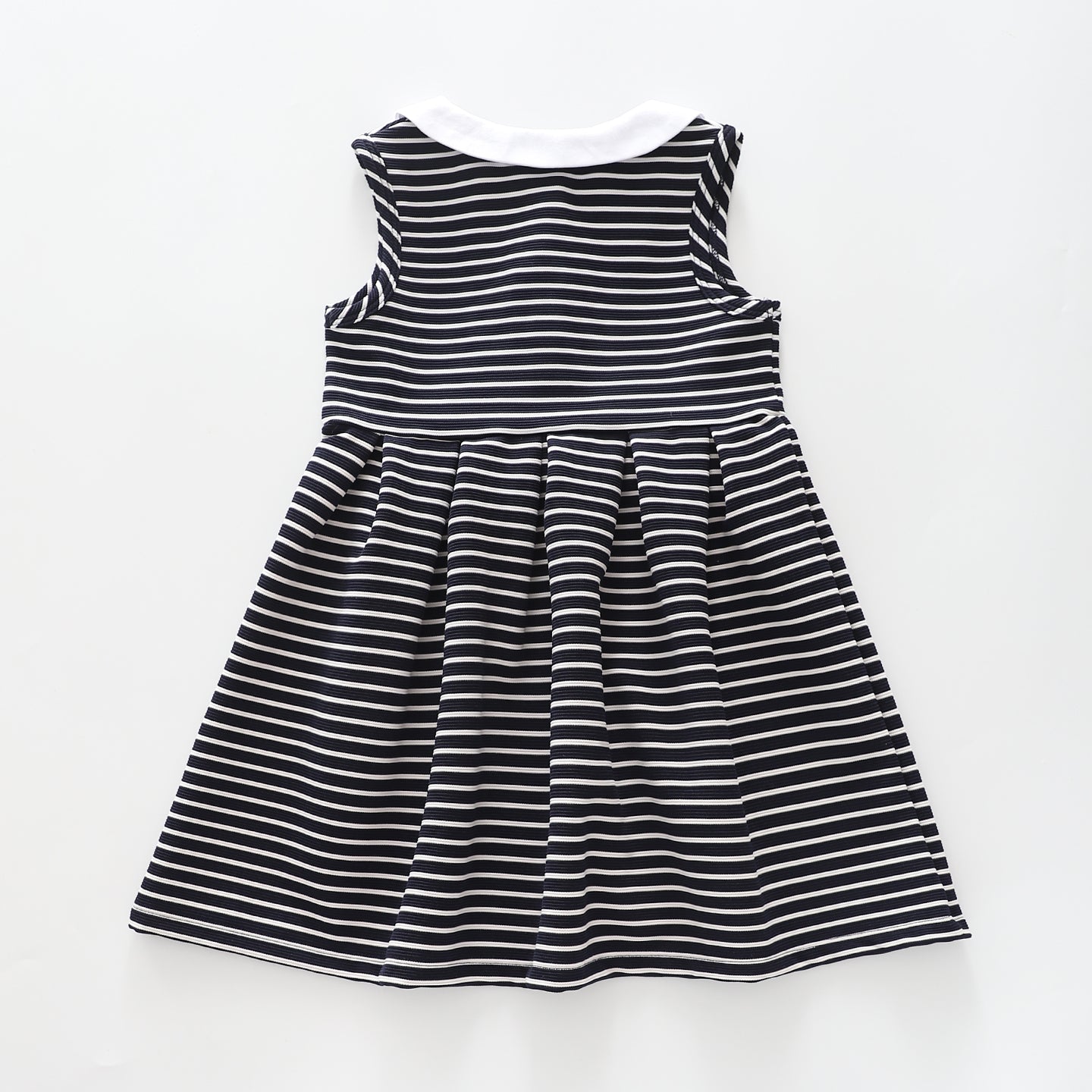 Girl's Nautical Navy Striped Party Dress