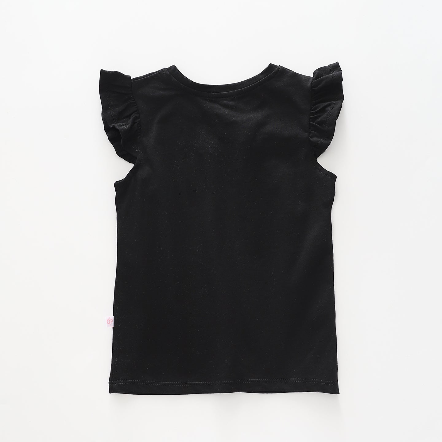 Girl's Glitter Black 'L'Amour' T-Shirt