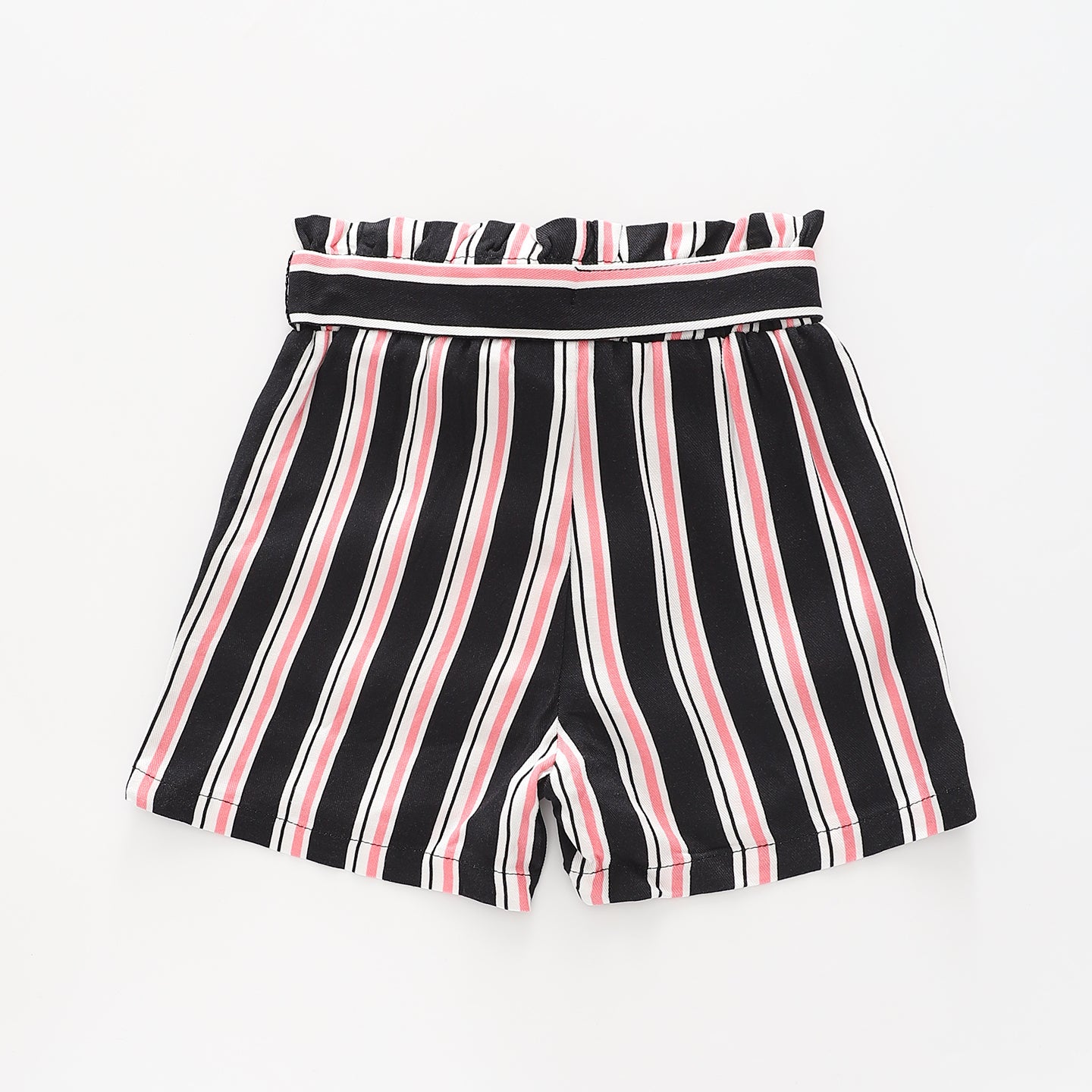 Girl's Blue and Pink Striped Shorts