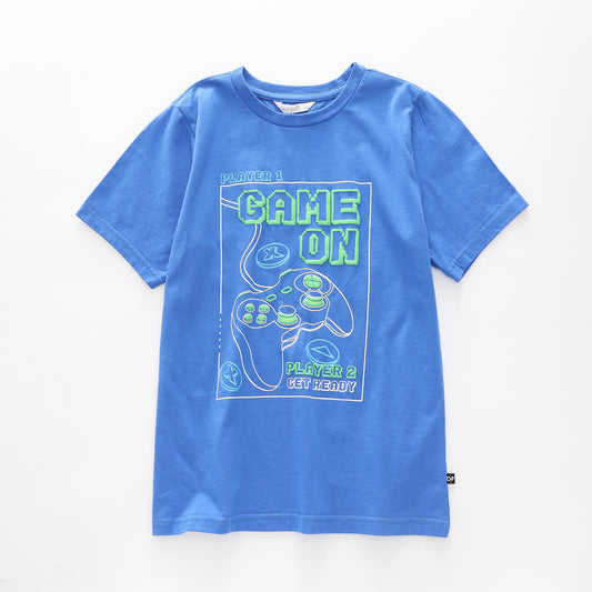 Boy's Blue T-shirt With Gaming Print