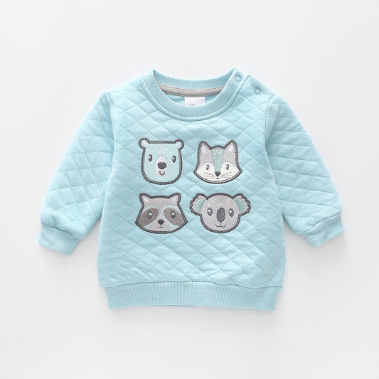 Fox and Friends, Baby Blue Boys Sweatshirt