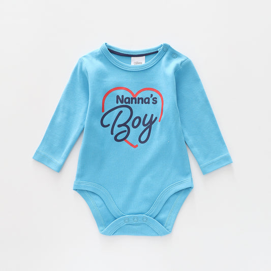 Nannas Boy, Baby Boys Bodysuit