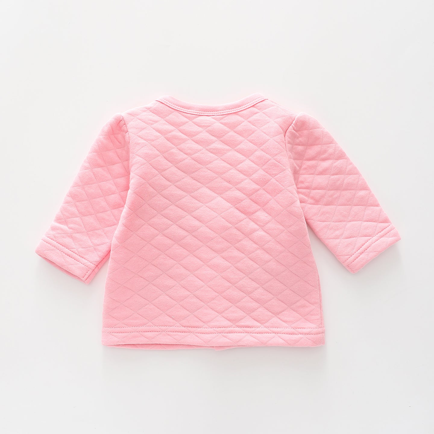 Pink Quilted Look, Baby Girl Cardigan