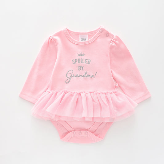 Spoiled by Grandma, Baby Girls Tutu Bodysuit