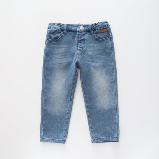 Mid Blue, Infant Girls Denim Jeans