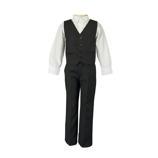 Boys' Formal Black Suit, 3 Piece Set (size 3 Months to 7 Years)