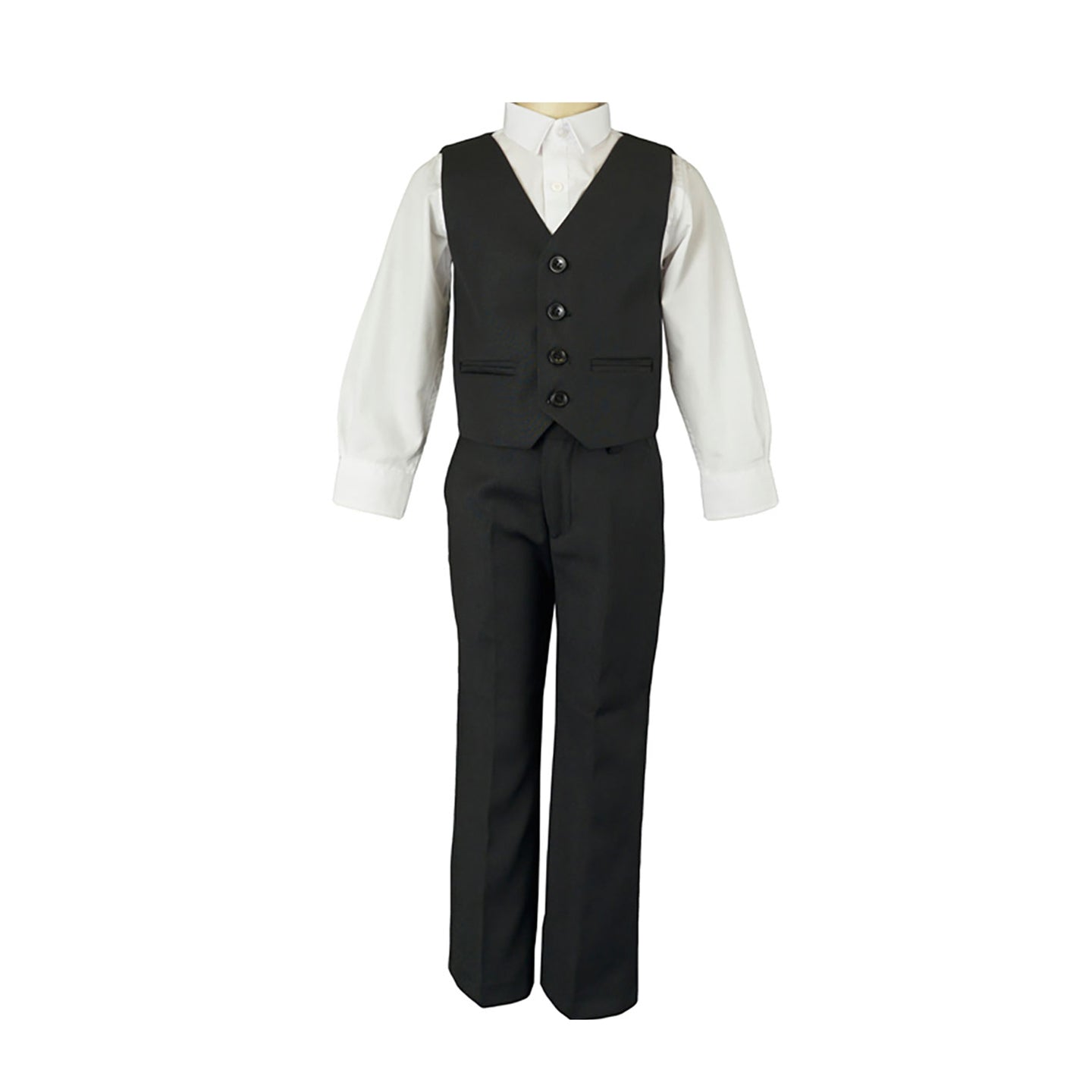 Boys' Formal Black Suit, 3 Piece Set (size 8 years to 16 years)