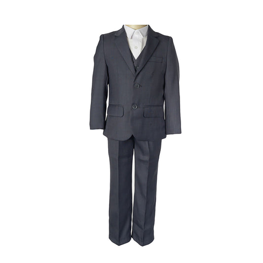 Boys' Formal Grey Suit, 4 Piece Set (size 8 years to 16 years)