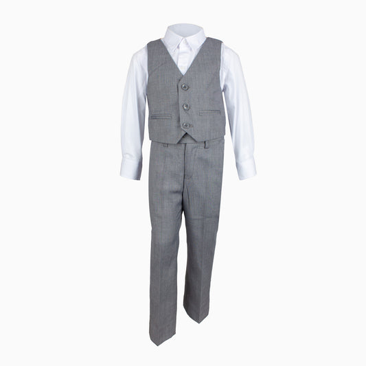 Boys' Formal Light Grey Suit, 3 Piece Set (size 8 years to 13 years)