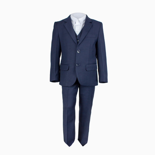 Boys' Formal Navy Suit, 4 Piece Set (size 8 years to 16 years)
