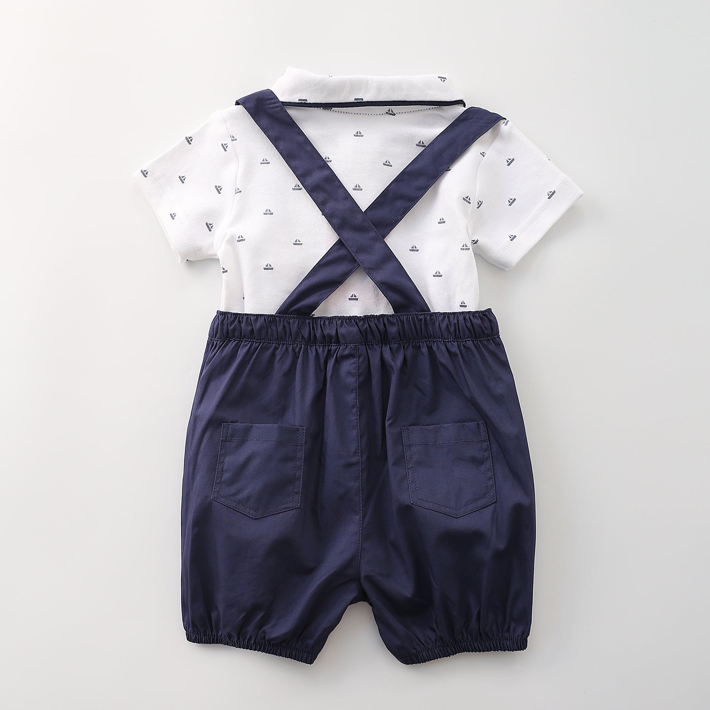 Navy And White Vintage Overall Set