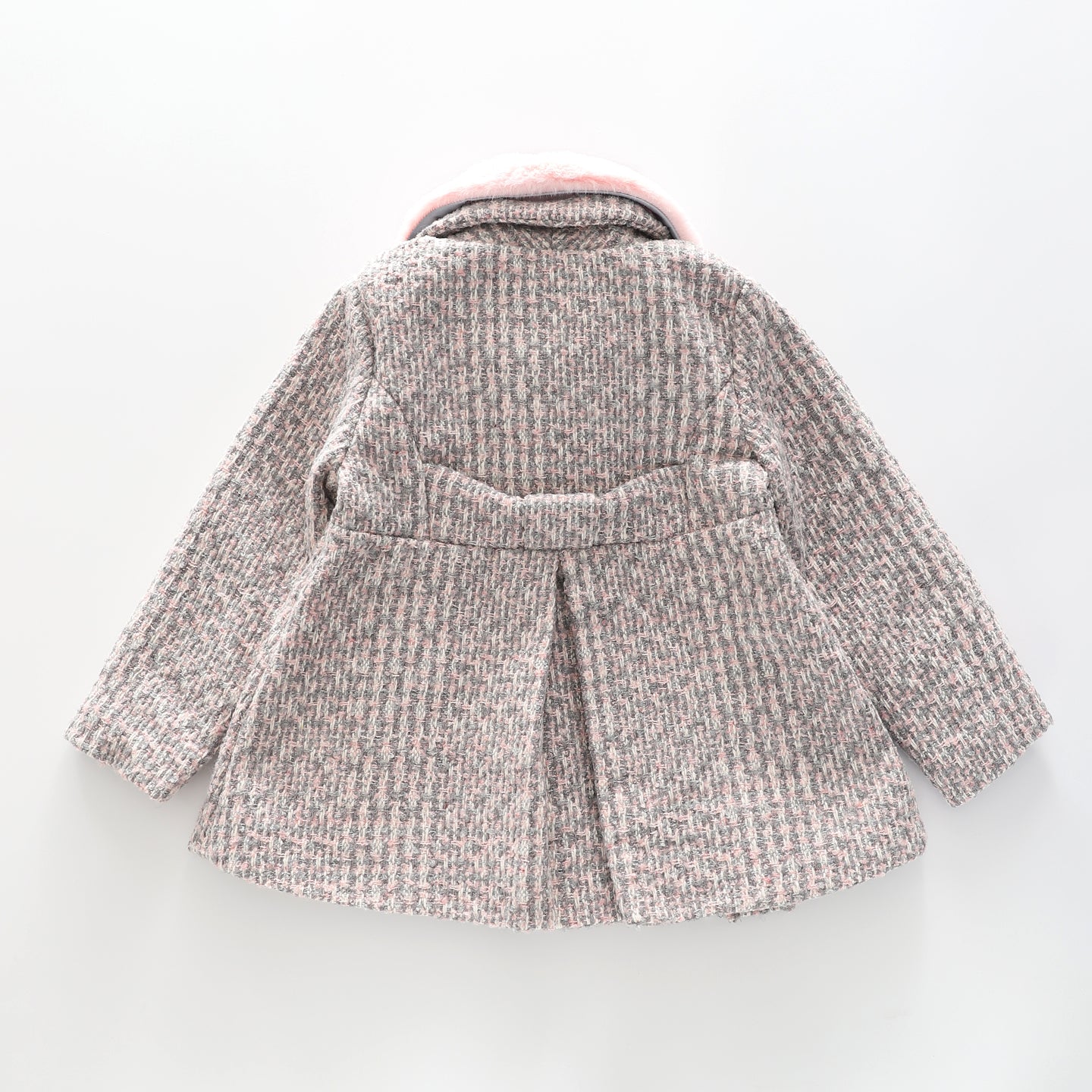 Kids Toddler Girl Blush Tweed Coat