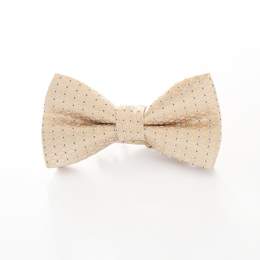 Boys' Patterned Bowtie - Champagne Jacquard